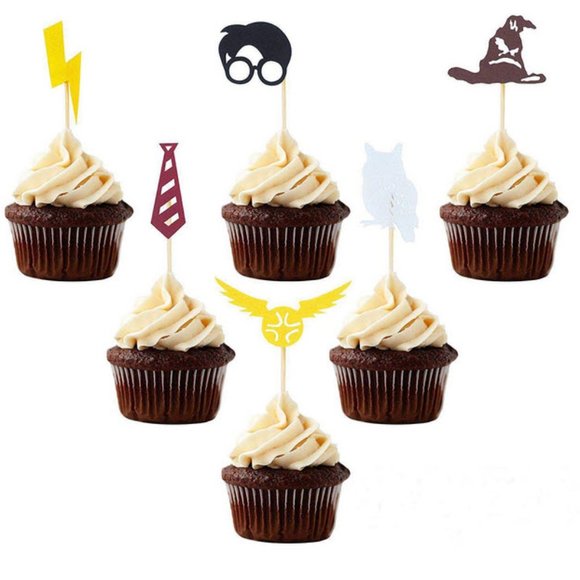Harry Potter Birthday Banner & cupcake toppers - Picture 5 of 8